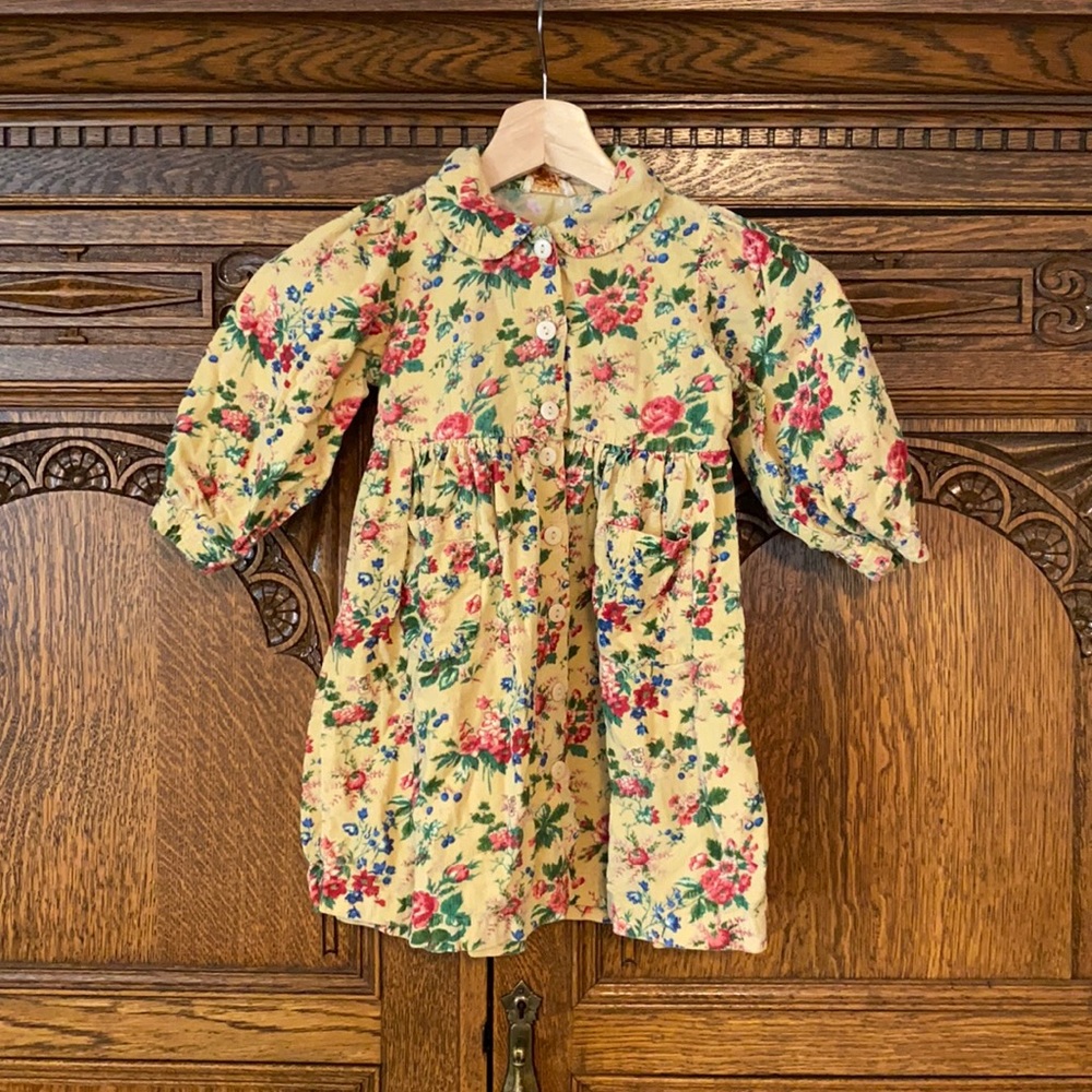 Vintage girls corduroy dress size 2